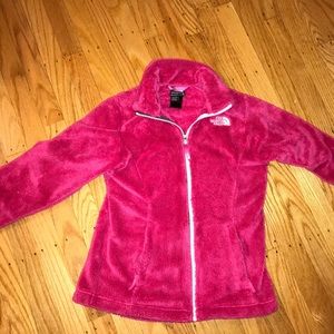 Kids north face zip up fleece size 10-12 (M)